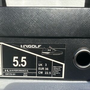 Under Armour Performance SL Golf Shoes - White